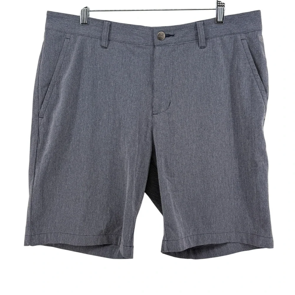 (Lot of 2) Adidas Golf Shorts Mens 34 Pre-Owned Grey/Blue Textured Performance